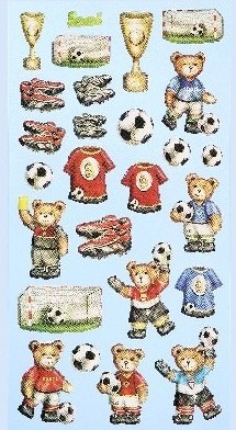 Softy Stickers bunt, Fußballfan